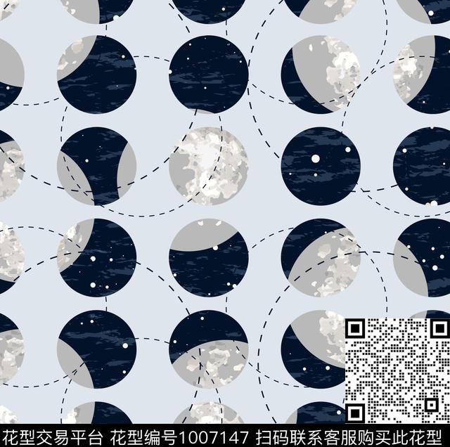 星空月亮.jpg - 1007147 - 数码花型 休闲 潮牌 - 数码印花花型 － 女装花型设计 － 瓦栏