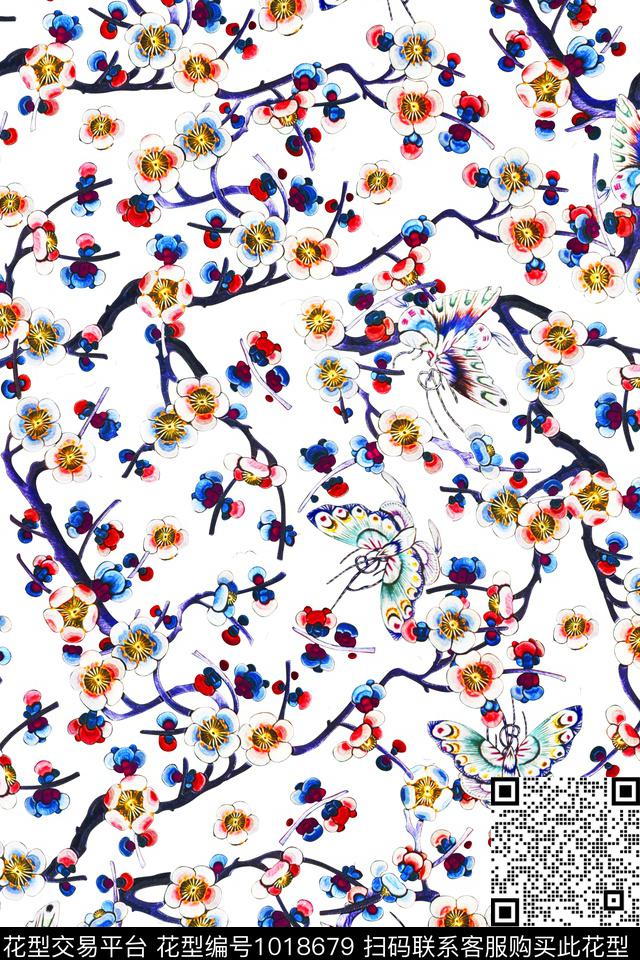 刺绣碎花-1.jpg - 1018679 - 中国 小碎花 绣花花型 - 数码印花花型 － 女装花型设计 － 瓦栏