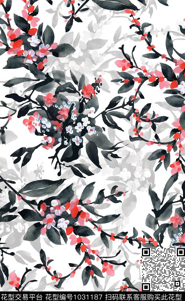xcwh0853.jpg - 1031187 - 大花 数码花型 花卉 - 数码印花花型 － 女装花型设计 － 瓦栏
