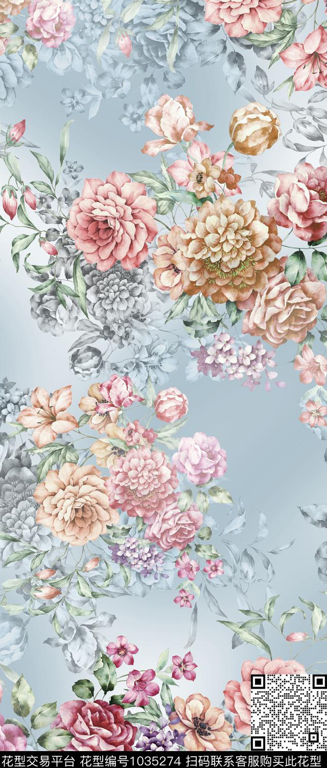 SS-4.jpg - 1035274 - 迪拜花卉 花卉 满版散花 - 数码印花花型 － 女装花型设计 － 瓦栏