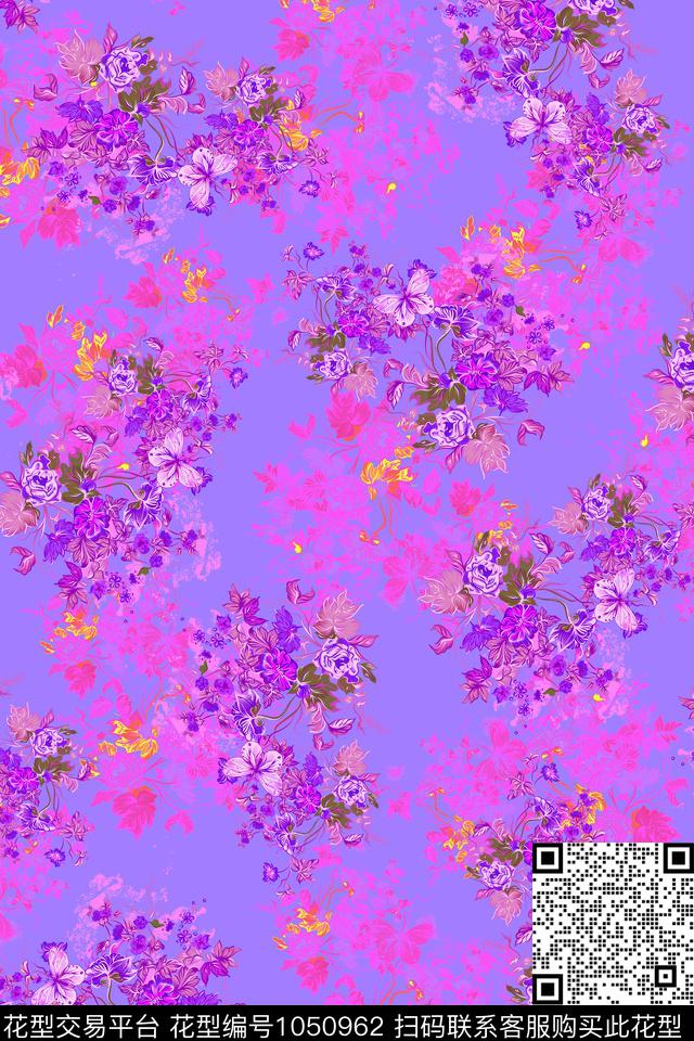 180411b 花卉 copy.jpg - 1050962 - 数码花型 水彩花卉 女装 - 数码印花花型 － 女装花型设计 － 瓦栏