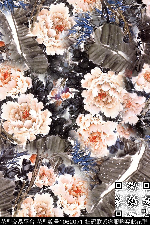 1805-03.jpg - 1062071 - 抽象 牡丹 大牌风 - 数码印花花型 － 女装花型设计 － 瓦栏