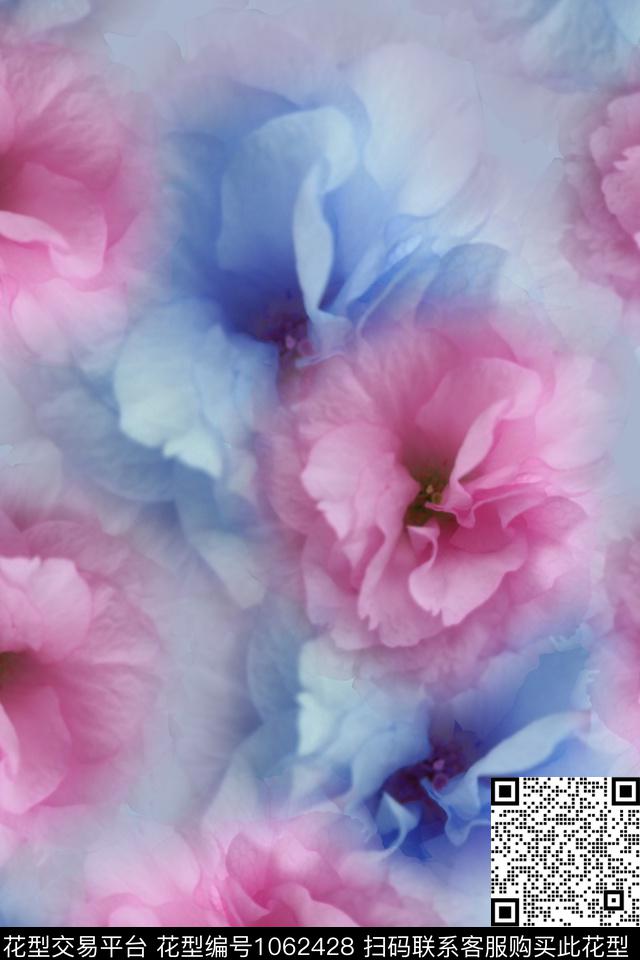 梦幻花朵.jpg - 1062428 - 数码花型 植物 女装 - 数码印花花型 － 女装花型设计 － 瓦栏