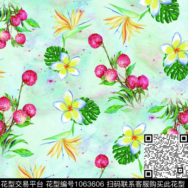 14.jpg - 1063606 - 数码花型 小碎花 手绘花卉 - 数码印花花型 － 女装花型设计 － 瓦栏