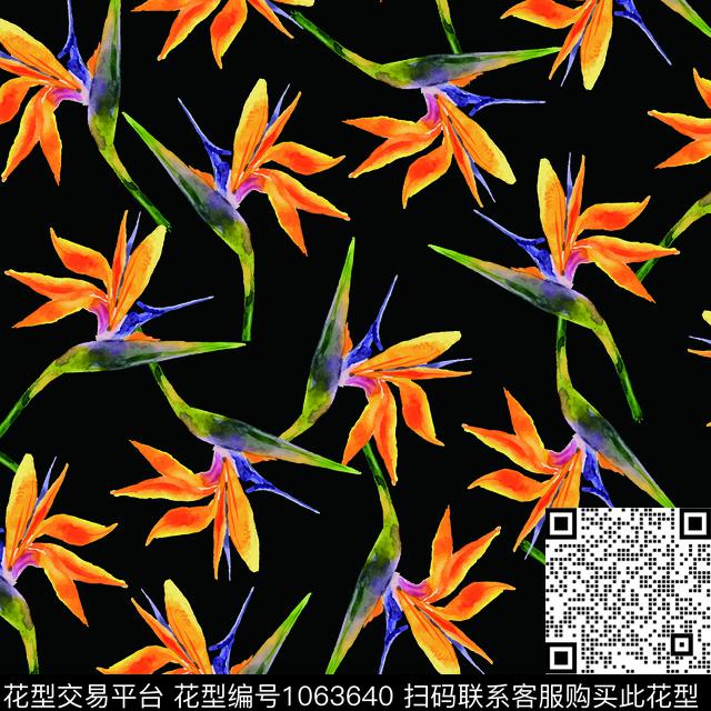21.jpg - 1063640 - 数码花型 小碎花 手绘花卉 - 数码印花花型 － 女装花型设计 － 瓦栏