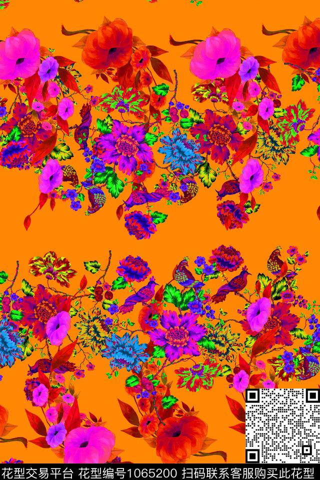 180509b 花卉 copy.jpg - 1065200 - 数码花型 水彩花卉 女装 - 数码印花花型 － 女装花型设计 － 瓦栏