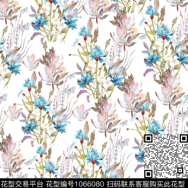 Qq18.5.19-5.jpg - 1066080 - 抽象花卉 小碎花 手绘花卉 - 数码印花花型 － 女装花型设计 － 瓦栏