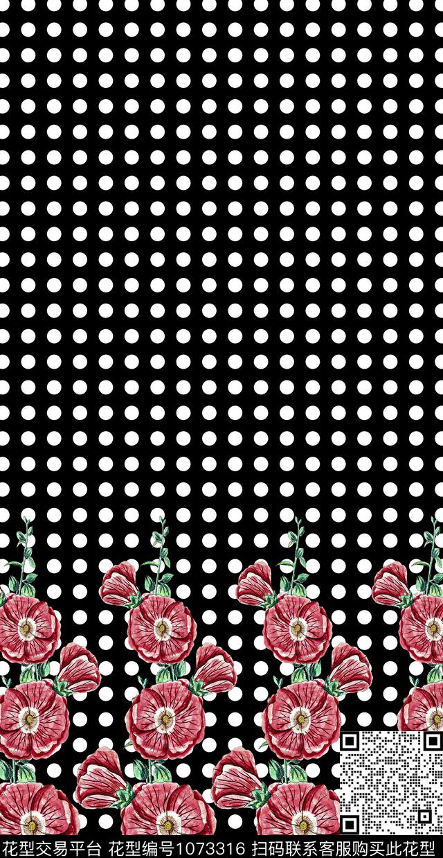 81-88-4.jpg - 1073316 - 手绘花卉 定位花 女装 - 数码印花花型 － 女装花型设计 － 瓦栏