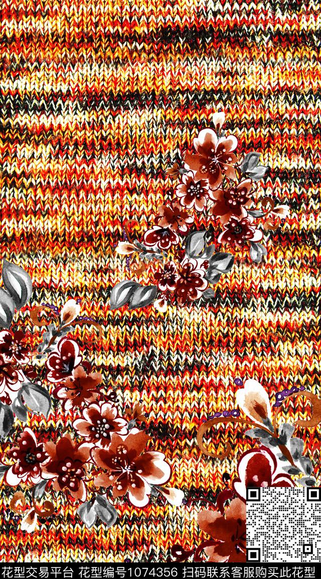 dh2018--174.jpg - 1074356 - 数码花型 民族风 抽象 - 数码印花花型 － 女装花型设计 － 瓦栏