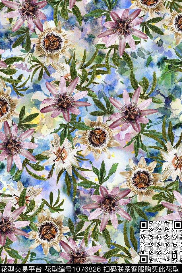 dh2018--191.jpg - 1076826 - 数码花型 民族风 抽象 - 数码印花花型 － 女装花型设计 － 瓦栏