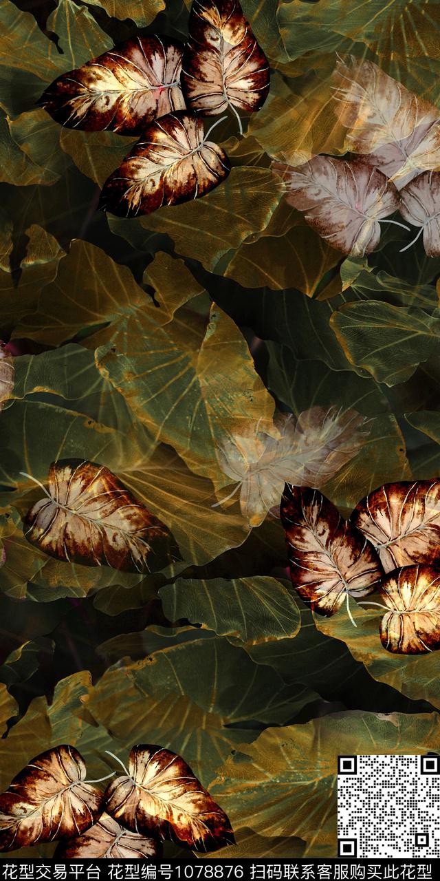 180607-1.jpg - 1078876 - 数码花型 植物 热带花型 - 数码印花花型 － 女装花型设计 － 瓦栏