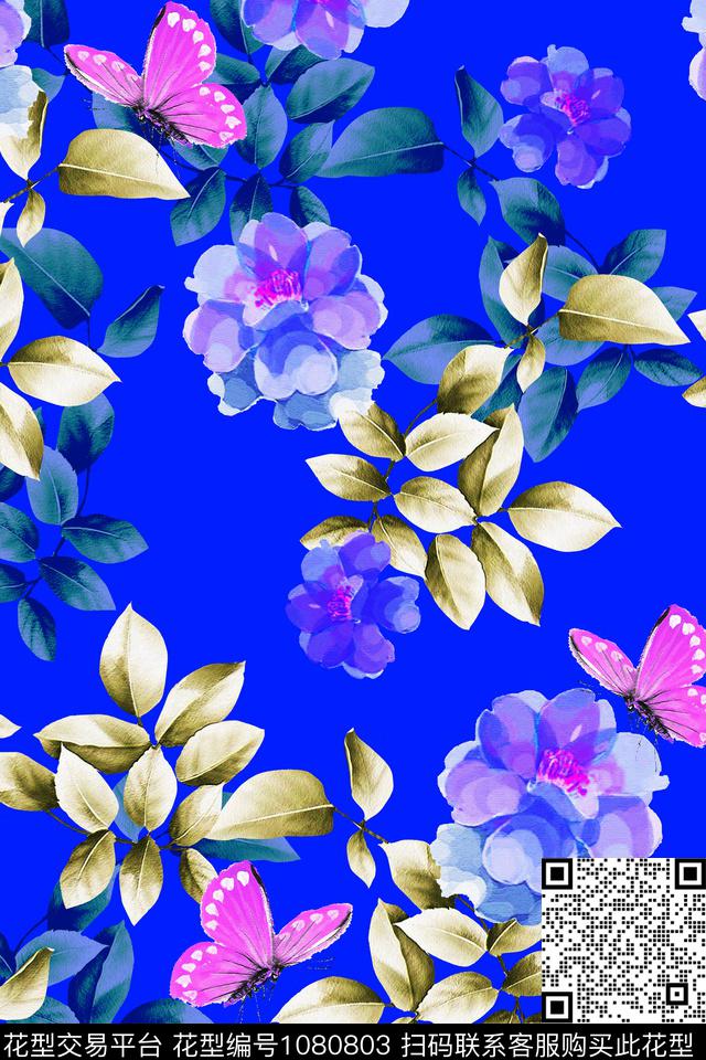 xcwh0945-C.jpg - 1080803 - 秋冬花型 数码花型 花卉 - 数码印花花型 － 女装花型设计 － 瓦栏