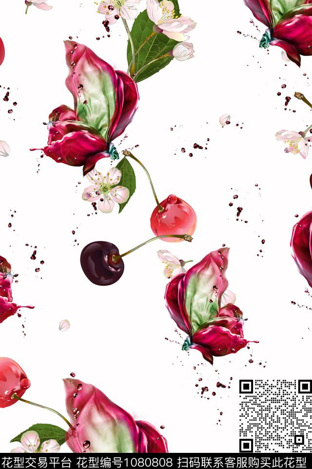 xcwh0946-C.jpg - 1080808 - 秋冬花型 数码花型 花卉 - 数码印花花型 － 女装花型设计 － 瓦栏