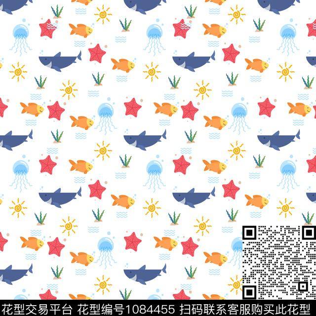 f-378.jpg - 1084455 - 卡通动物 休闲 童装 - 数码印花花型 － 童装花型设计 － 瓦栏