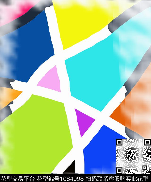 011.jpg - 1084998 - 条纹 抽象 几何 - 数码印花花型 － 女装花型设计 － 瓦栏