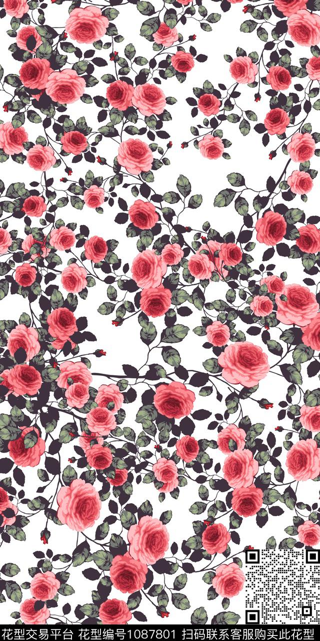 1711-16.jpg - 1087801 - 数码花型 抽象 花卉 - 数码印花花型 － 女装花型设计 － 瓦栏
