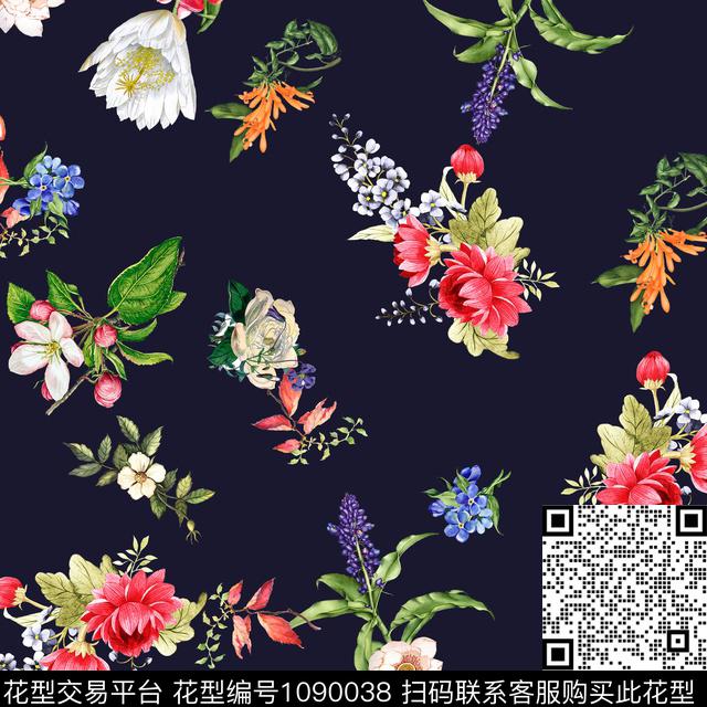 4.jpg - 1090038 - 大花 数码花型 花卉 - 数码印花花型 － 女装花型设计 － 瓦栏
