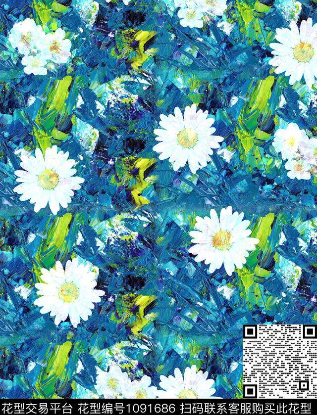 QYX 47.jpg - 1091686 - 花卉 女装 大牌风 - 数码印花花型 － 女装花型设计 － 瓦栏