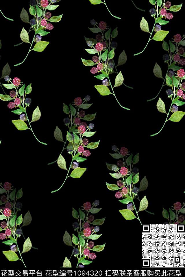 20180709006.jpg - 1094320 - 小碎花 数码花型 花卉 - 数码印花花型 － 女装花型设计 － 瓦栏