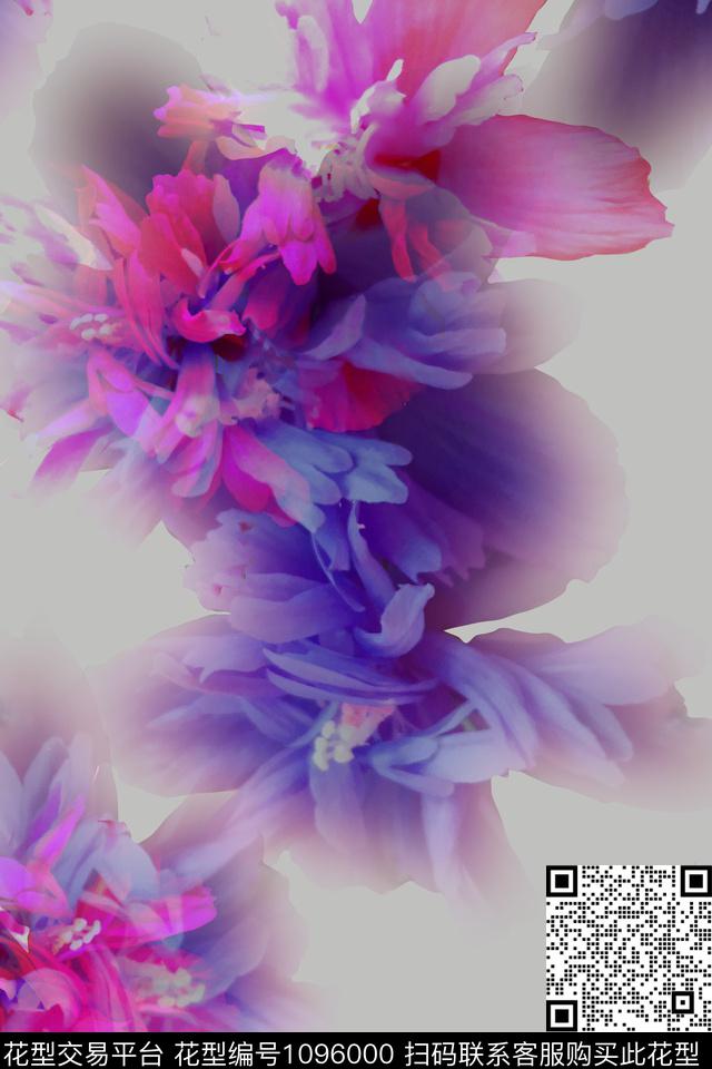 浪漫花卉.jpg - 1096000 - 数码花型 花卉 女装 - 数码印花花型 － 女装花型设计 － 瓦栏