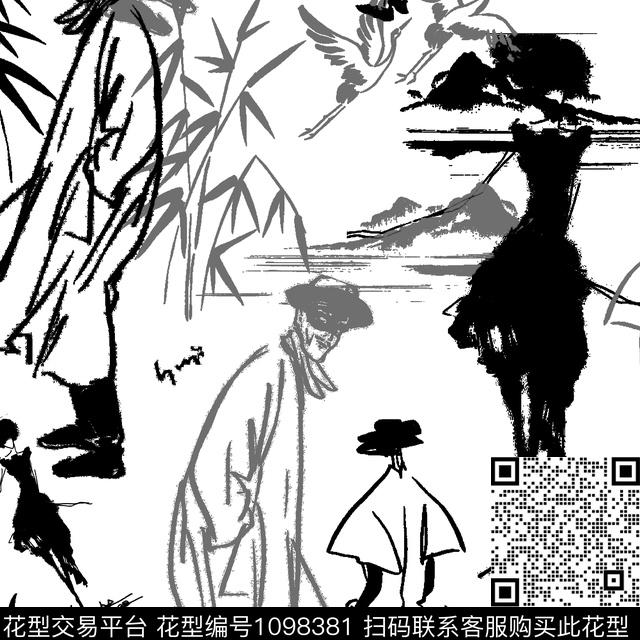 13.jpg - 1098381 - 涂鸦 抽象 男装 - 数码印花花型 － 男装花型设计 － 瓦栏