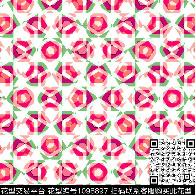 Y72.jpg - 1098897 - 数码花型 抽象 女装 - 数码印花花型 － 女装花型设计 － 瓦栏