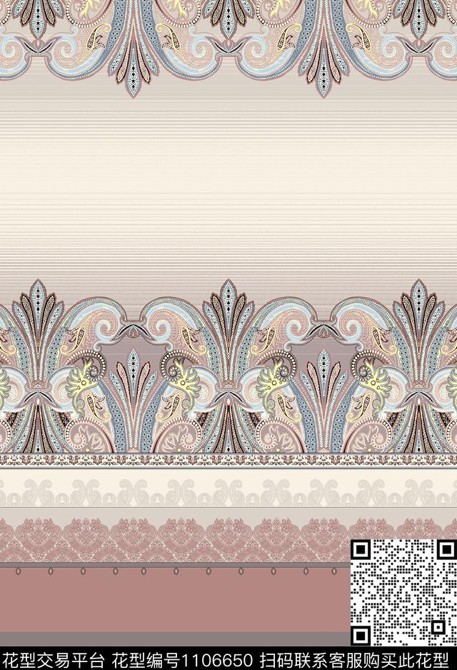 H00026.jpg - 1106650 - 佩斯利 古典花纹 欧洲 - 数码印花花型 － 女装花型设计 － 瓦栏