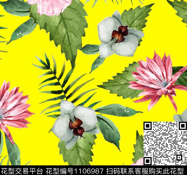 1261-2.jpg - 1106987 - 花卉 欧洲 数码花型 - 传统印花花型 － 女装花型设计 － 瓦栏