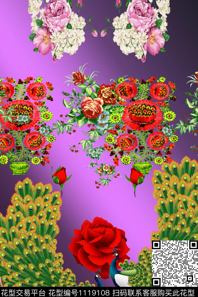 2.jpg - 1119108 - 小碎花 动物 定位花 - 数码印花花型 － 女装花型设计 － 瓦栏