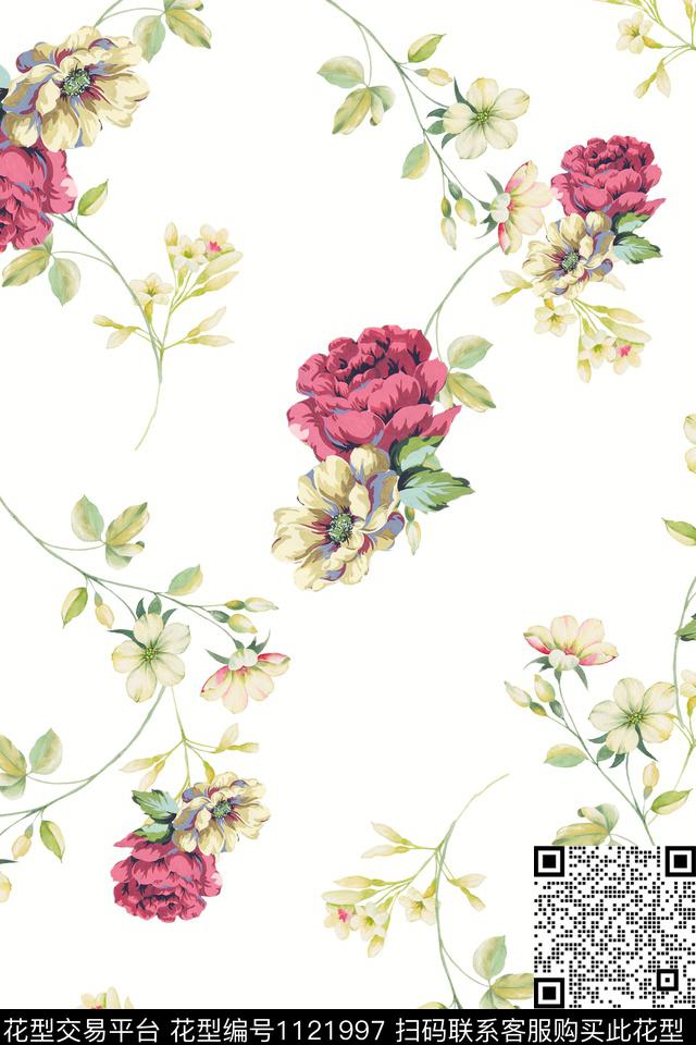 5 (7).jpg - 1121997 - 手绘花卉 数码花型 满版散花 - 数码印花花型 － 女装花型设计 － 瓦栏