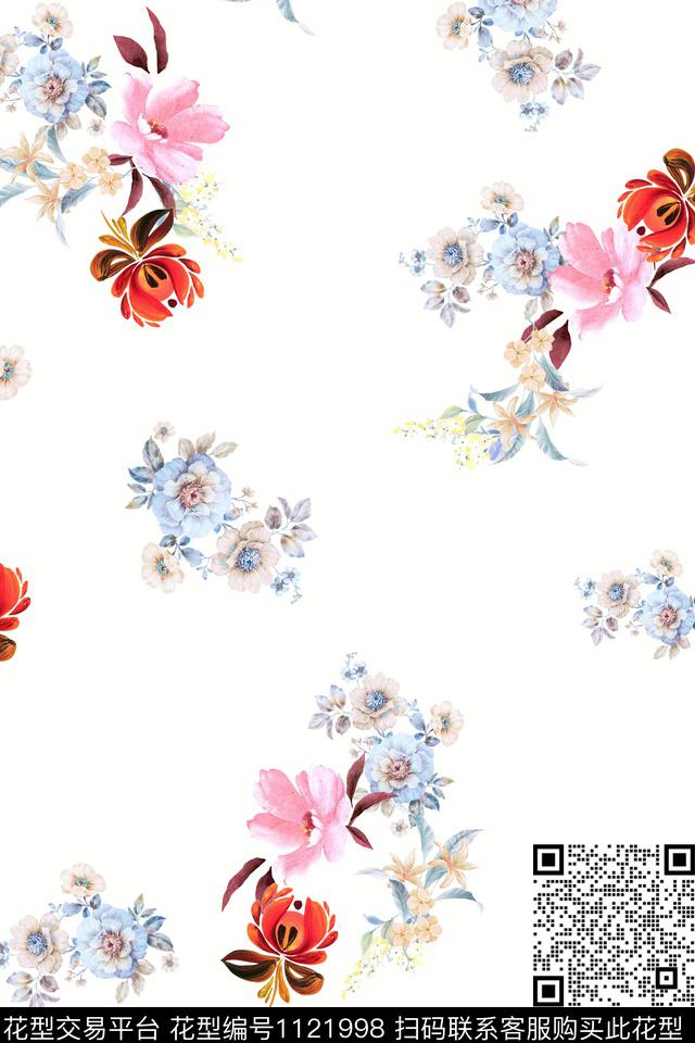 5 (8).jpg - 1121998 - 手绘花卉 数码花型 满版散花 - 数码印花花型 － 女装花型设计 － 瓦栏