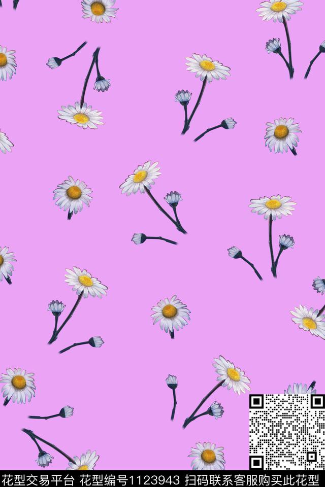 pj175.jpg - 1123943 - 小碎花 数码花型 花卉 - 数码印花花型 － 女装花型设计 － 瓦栏