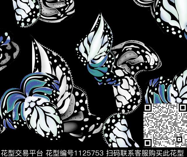 209.jpg - 1125753 - 潮牌 动物花卉 抽象花卉 - 数码印花花型 － 男装花型设计 － 瓦栏