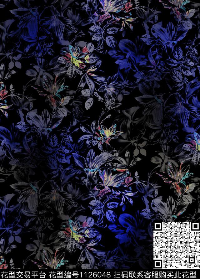 211.jpg - 1126048 - 抽象花卉 抽象 潮牌 - 数码印花花型 － 男装花型设计 － 瓦栏