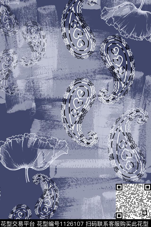 181011- psl-2-00.jpg - 1126107 - 风格化花卉 佩斯利 佩斯里图案 - 数码印花花型 － 女装花型设计 － 瓦栏