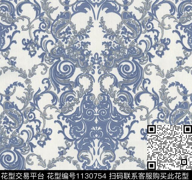 074 (1).jpg - 1130754 - 墙纸 窗帘 欧洲 - 数码印花花型 － 窗帘花型设计 － 瓦栏