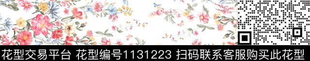 240.jpg - 1131223 - 双边定位花 手绘花卉 春夏花型 - 传统印花花型 － 女装花型设计 － 瓦栏