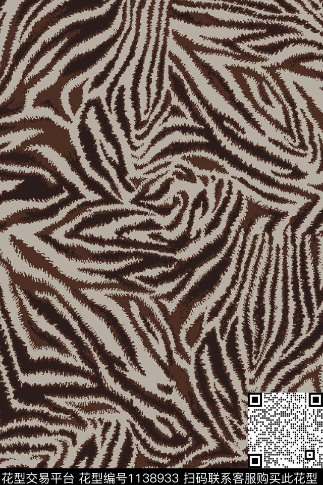 18wl1028-1.jpg - 1138933 - 动物纹 斑马纹 豹纹 - 传统印花花型 － 女装花型设计 － 瓦栏