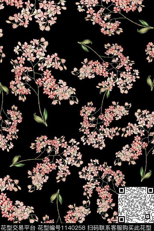 18081-1.jpg - 1140258 - 女装 手绘花卉 小碎花 - 数码印花花型 － 女装花型设计 － 瓦栏