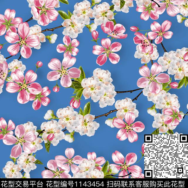 1811117-2.jpg - 1143454 - 数码花型 花卉 彩地花卉 - 数码印花花型 － 女装花型设计 － 瓦栏