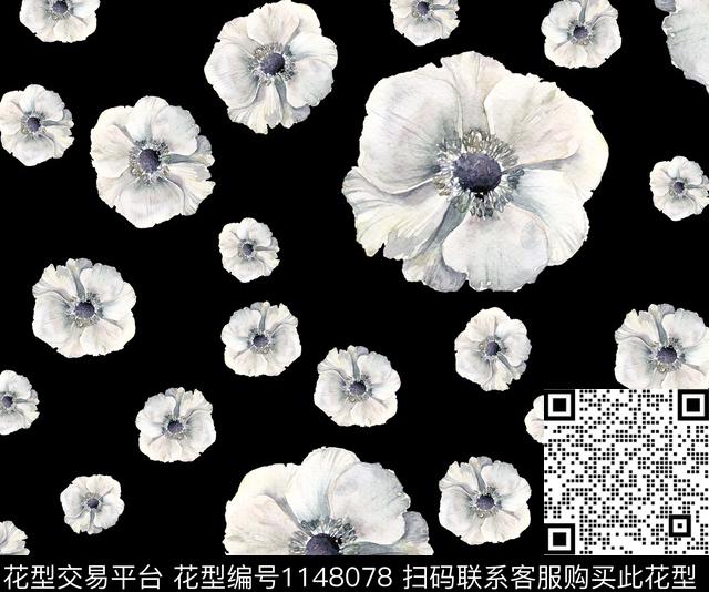 ES1128-1.jpg - 1148078 - 大牌风 春夏花型 水彩花卉 - 传统印花花型 － 女装花型设计 － 瓦栏