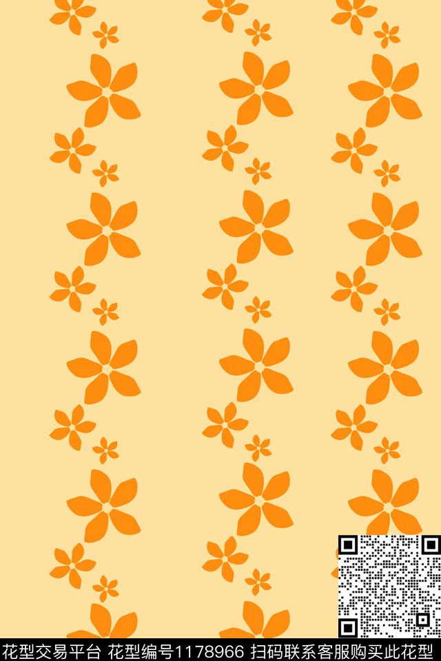 2019012BBB016.jpg - 1178966 - 花卉 线条 植物 - 数码印花花型 － 女装花型设计 － 瓦栏