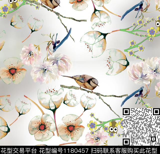 226.jpg - 1180457 - 数码花型 花卉 大牌风 - 数码印花花型 － 女装花型设计 － 瓦栏