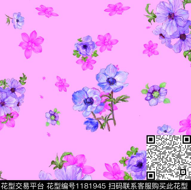 51-3.jpg - 1181945 - 数码花型 女装 花卉 - 数码印花花型 － 女装花型设计 － 瓦栏