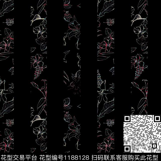 4+2.jpg - 1188128 - 女装 抽象 抽象花卉 - 传统印花花型 － 女装花型设计 － 瓦栏
