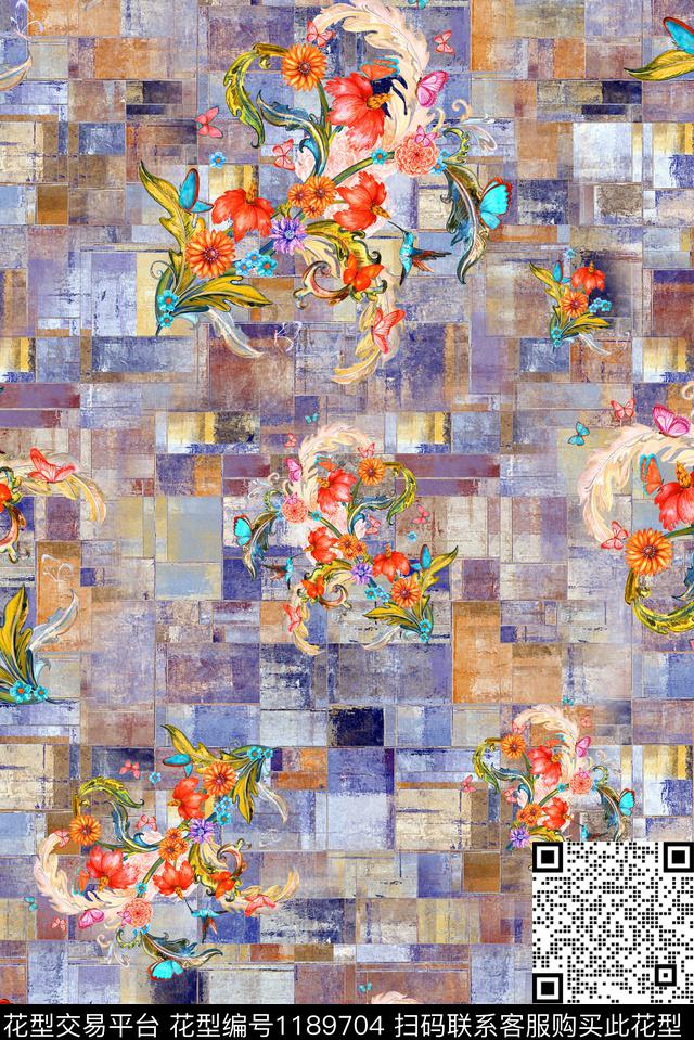 AG1903-1 (4).jpg - 1189704 - 数码花型 花卉 秋冬花型 - 数码印花花型 － 女装花型设计 － 瓦栏