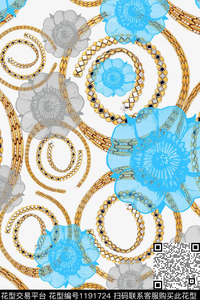 190408-slyh-5-2.jpg - 1191724 - 珠宝玉石图案 锁链印花 传统时尚 - 数码印花花型 － 女装花型设计 － 瓦栏