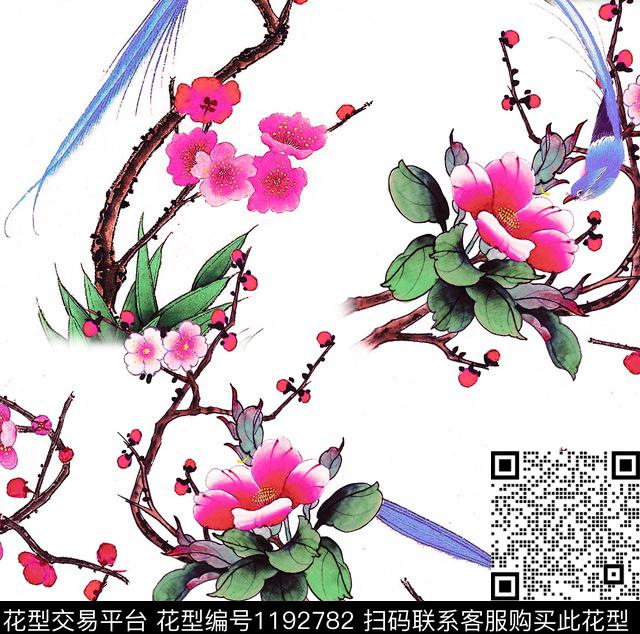 150708-01.jpg - 1192782 - 数码花型 民族风 花卉 - 数码印花花型 － 女装花型设计 － 瓦栏