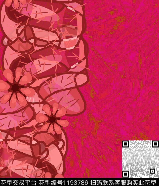 66123.jpg - 1193786 - 炫彩 几何 抽象 - 数码印花花型 － 女装花型设计 － 瓦栏