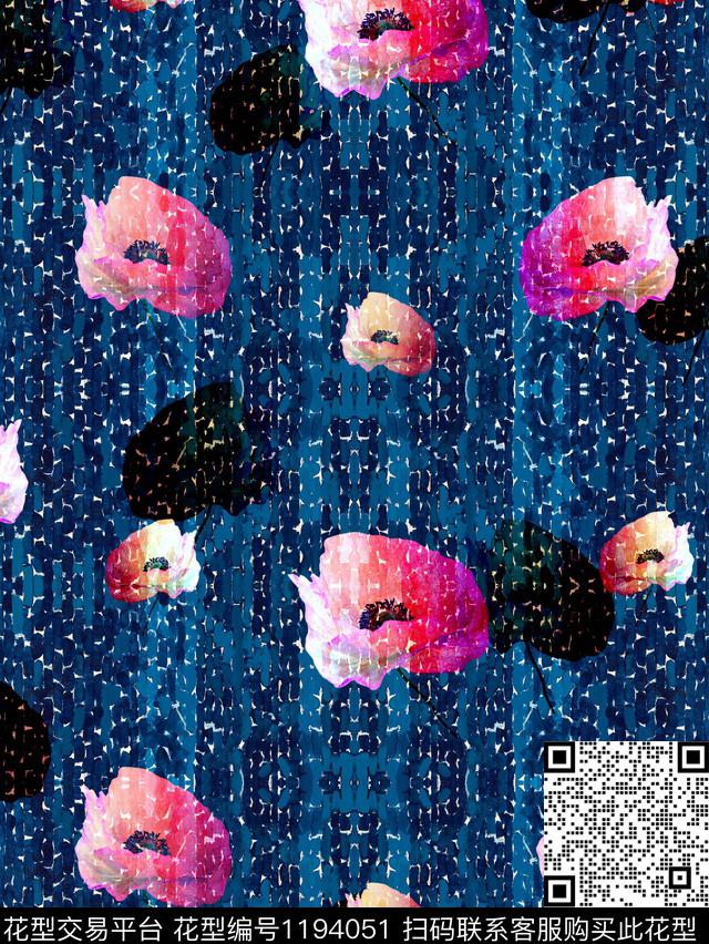 M70.jpg - 1194051 - 时尚 数码花型 花卉 - 数码印花花型 － 女装花型设计 － 瓦栏